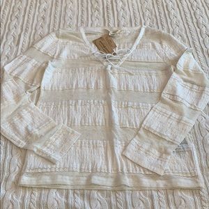 NWT Denim and supply lace top